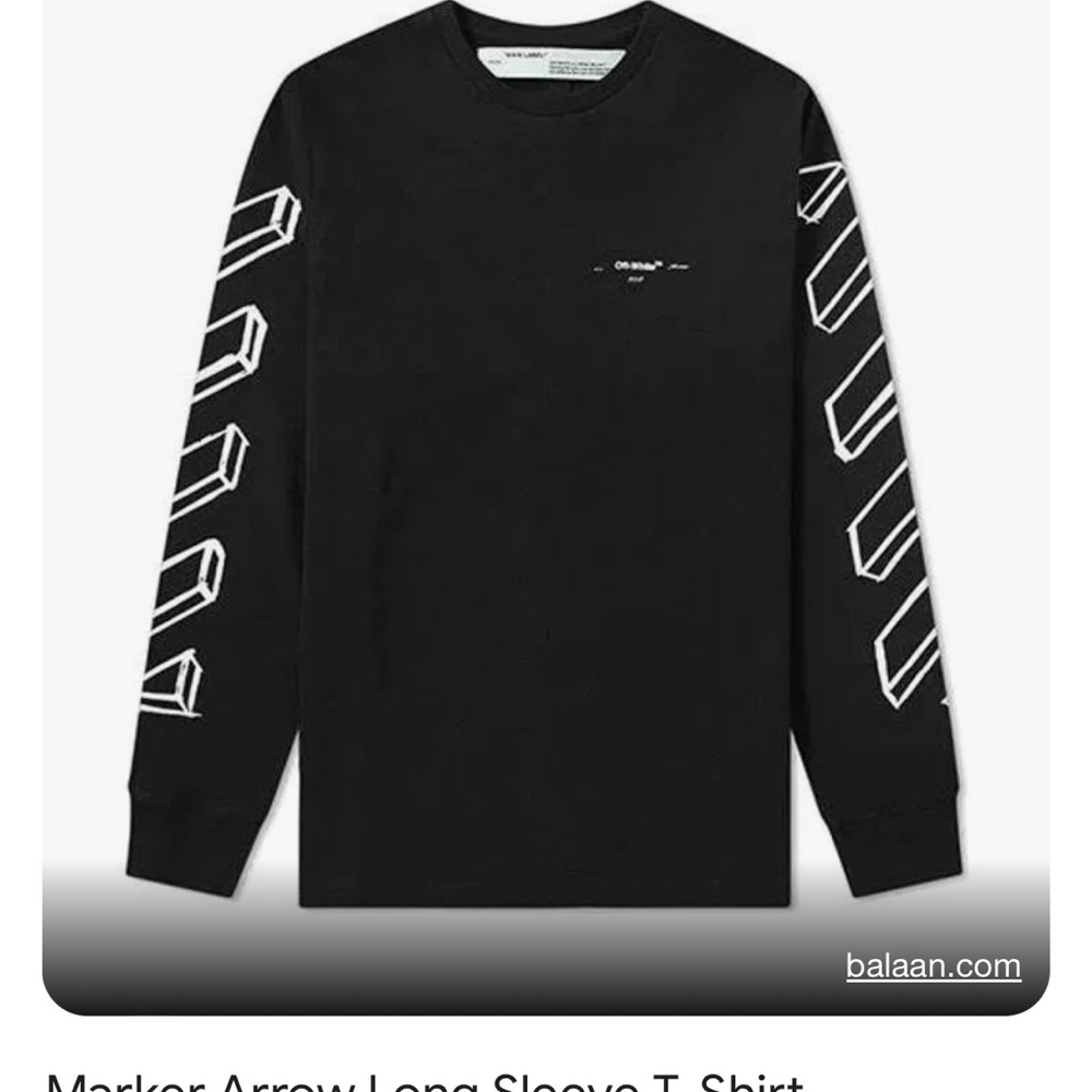 Off-White marker long sleeve shirt - Medium